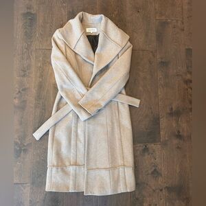 Calvin Klein Belted Wool Coa